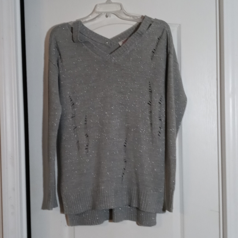 Sparkly Silver Sweater